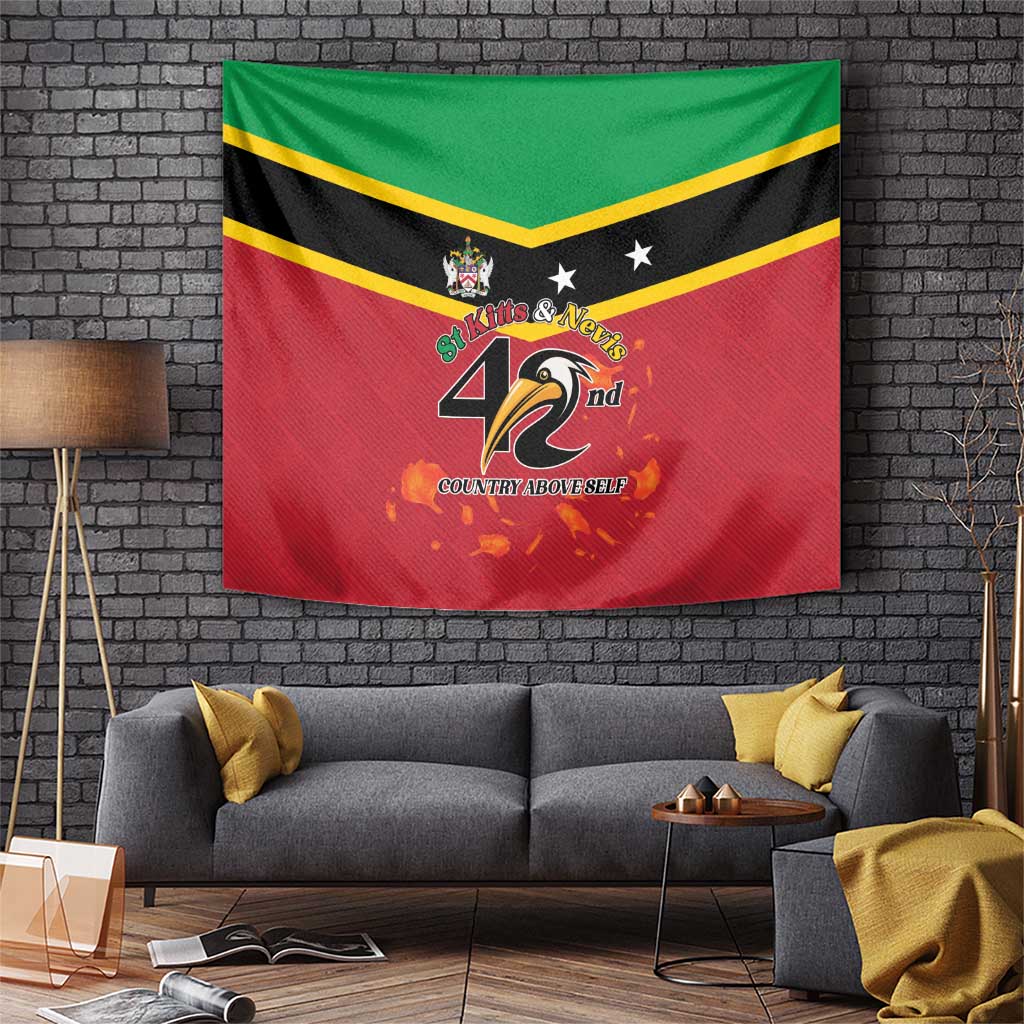 St Kitts and Nevis 42nd Independence Day Tapestry Country Above Self - Wonder Print Shop