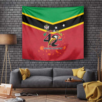 St Kitts and Nevis 42nd Independence Day Tapestry Country Above Self - Wonder Print Shop