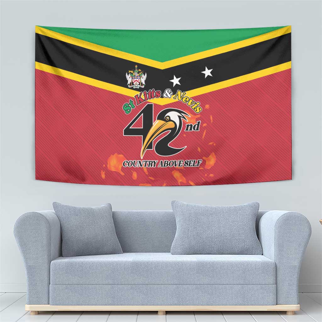 St Kitts and Nevis 42nd Independence Day Tapestry Country Above Self - Wonder Print Shop