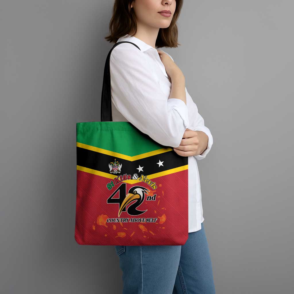 St Kitts and Nevis 42nd Independence Day Tote Bag Country Above Self - Wonder Print Shop
