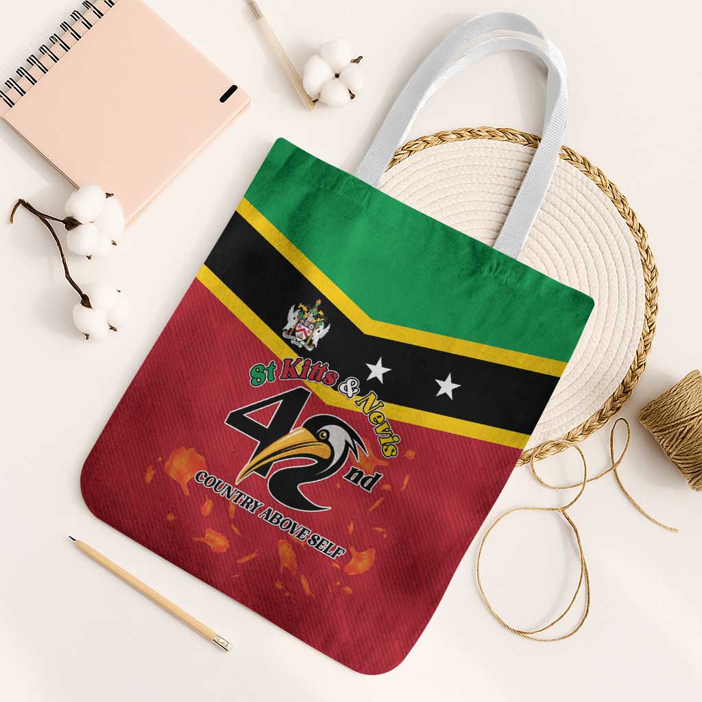 St Kitts and Nevis 42nd Independence Day Tote Bag Country Above Self - Wonder Print Shop
