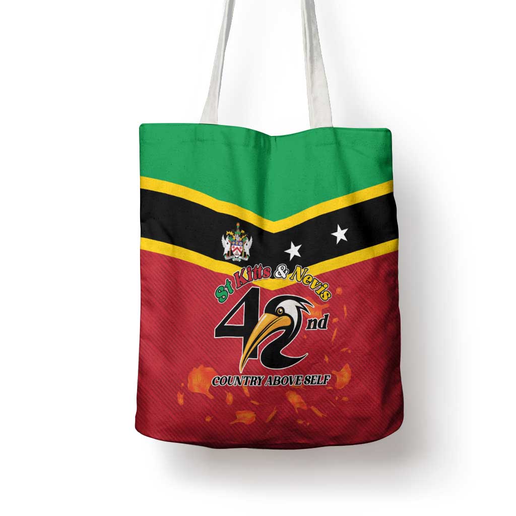 St Kitts and Nevis 42nd Independence Day Tote Bag Country Above Self - Wonder Print Shop