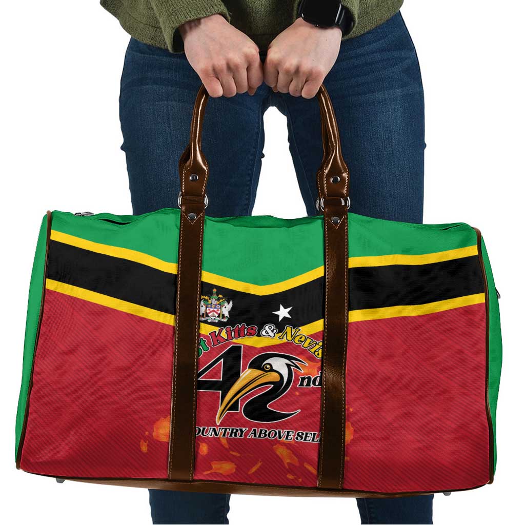 St Kitts and Nevis 42nd Independence Day Travel Bag Country Above Self - Wonder Print Shop
