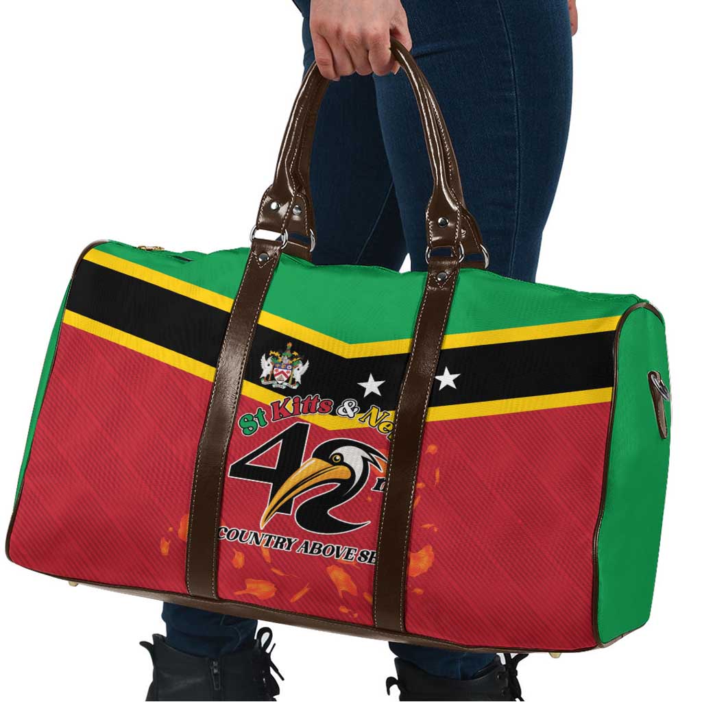 St Kitts and Nevis 42nd Independence Day Travel Bag Country Above Self - Wonder Print Shop
