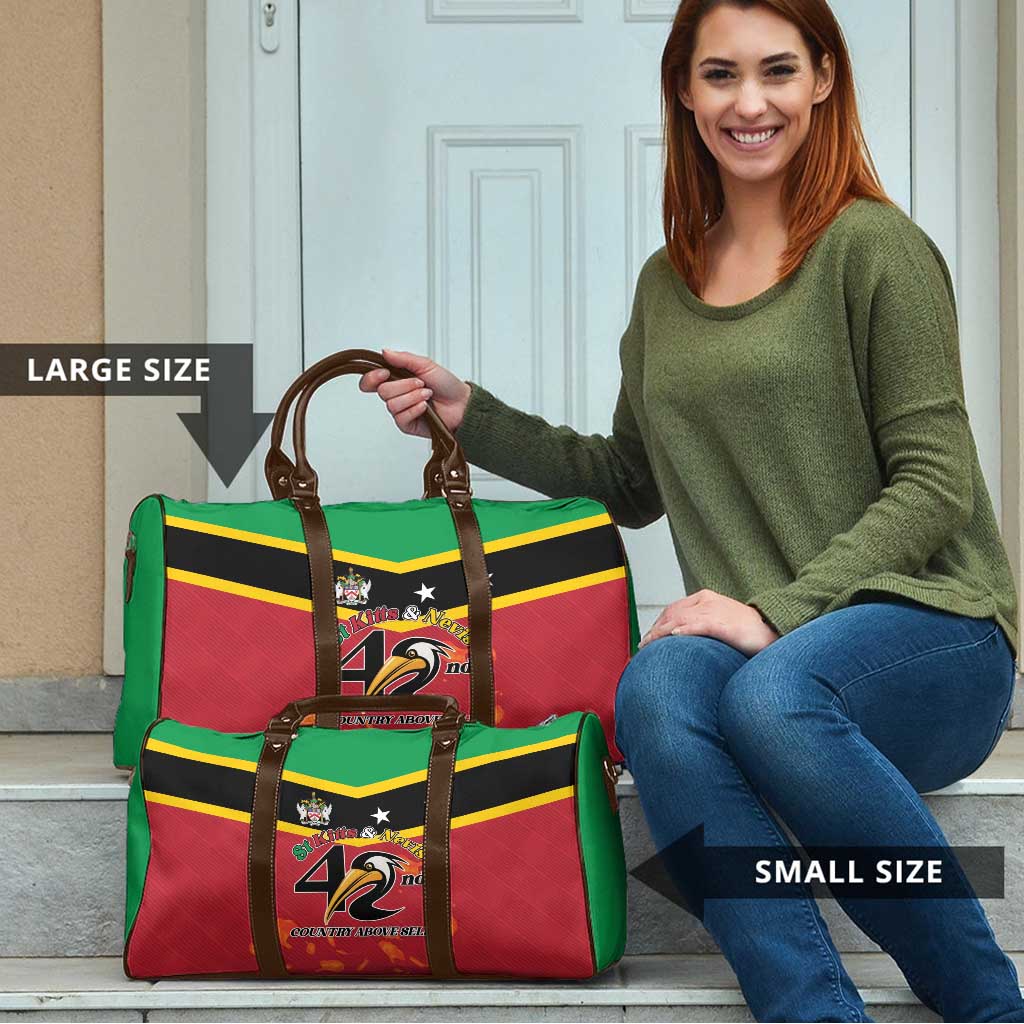 St Kitts and Nevis 42nd Independence Day Travel Bag Country Above Self - Wonder Print Shop