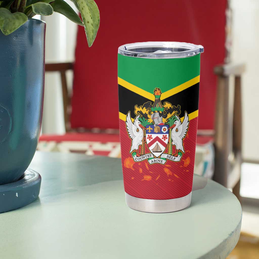 St Kitts and Nevis 42nd Independence Day Tumbler Cup Country Above Self - Wonder Print Shop