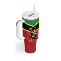 St Kitts and Nevis 42nd Independence Day Tumbler With Handle Country Above Self - Wonder Print Shop