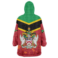St Kitts and Nevis 42nd Independence Day Wearable Blanket Hoodie Country Above Self LT01
