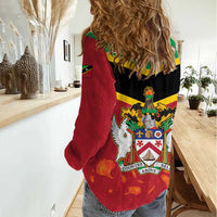 St Kitts and Nevis 42nd Independence Day Women Casual Shirt Country Above Self LT01