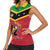 St Kitts and Nevis 42nd Independence Day Women Sleeveless Polo Shirt Country Above Self LT01