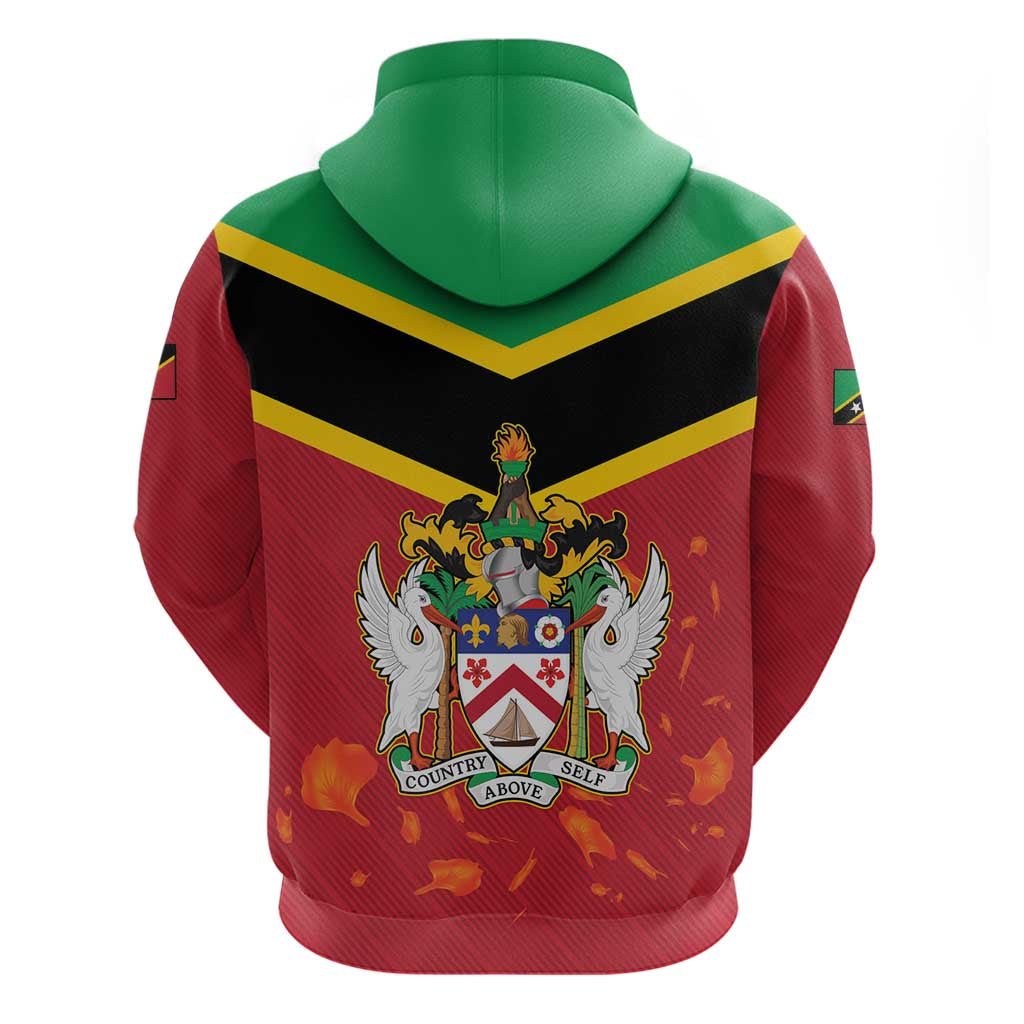 St Kitts and Nevis 42nd Independence Day Zip Hoodie Country Above Self LT01