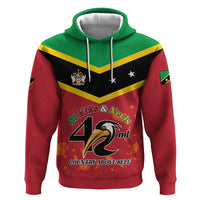St Kitts and Nevis 42nd Independence Day Zip Hoodie Country Above Self LT01