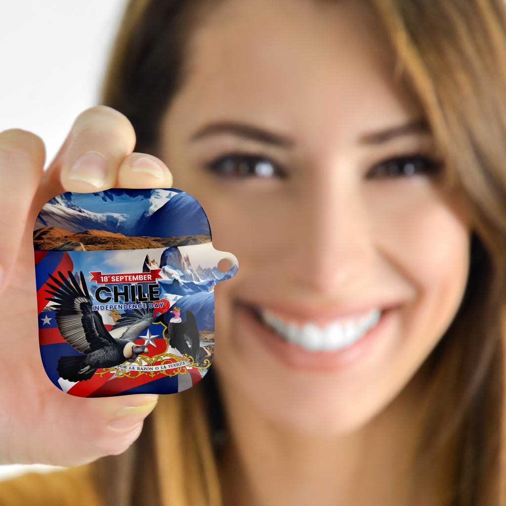 Chile Independence Day 18th September AirPods Case Andean Condor Flying - Wonder Print Shop