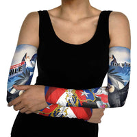 Personalized Chile Independence Day 18th September Arm Sleeves Andean Condor Flying - Wonder Print Shop