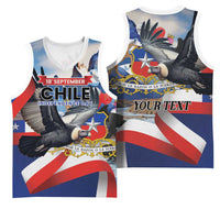 Personalized Chile Independence Day 18th September Basketball Jersey Andean Condor Flying - Wonder Print Shop