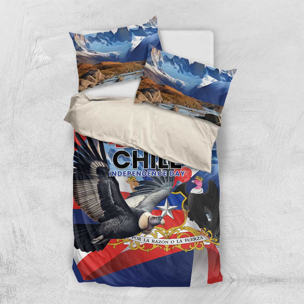 Chile Independence Day 18th September Bedding Set Andean Condor Flying - Wonder Print Shop