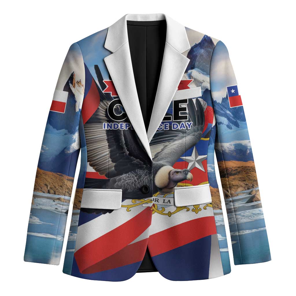 Personalized Chile Independence Day 18th September Blazer Andean Condor Flying - Wonder Print Shop
