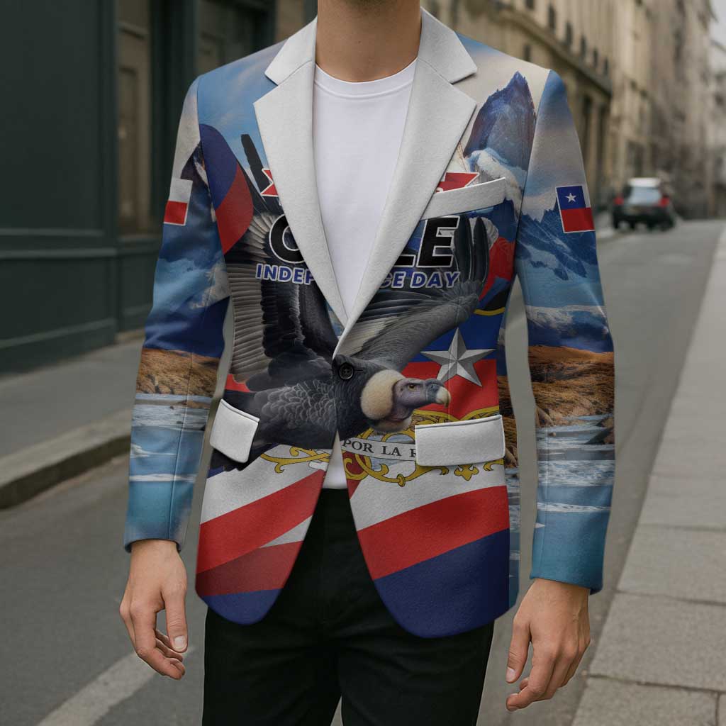Personalized Chile Independence Day 18th September Blazer Andean Condor Flying - Wonder Print Shop