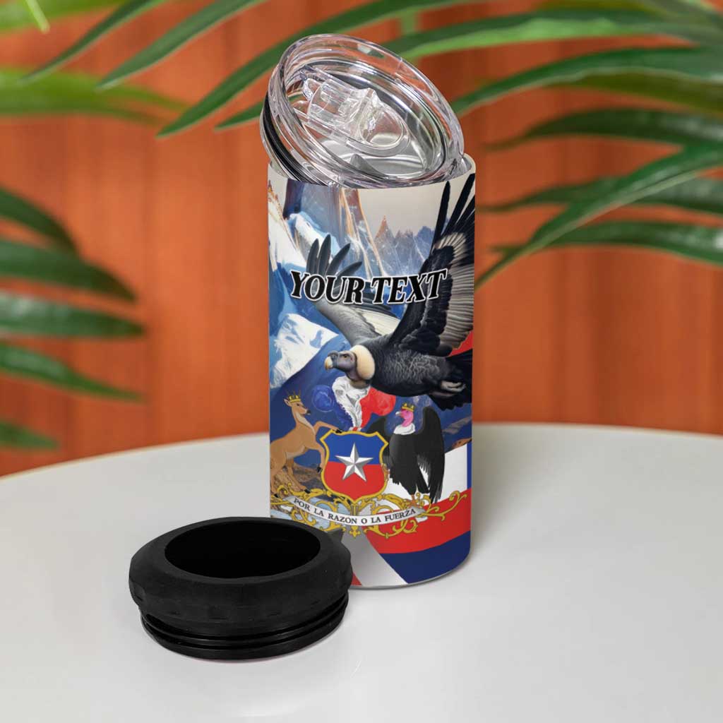 Personalized Chile Independence Day 18th September 4 in 1 Can Cooler Tumbler Andean Condor Flying - Wonder Print Shop