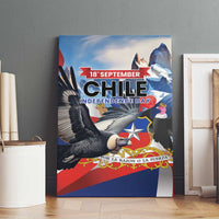 Chile Independence Day 18th September Canvas Wall Art Andean Condor Flying - Wonder Print Shop