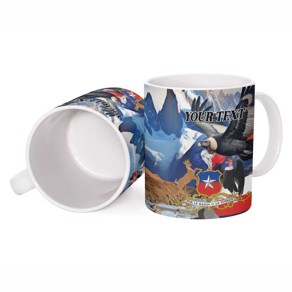 Personalized Chile Independence Day 18th September Ceramic Mug Andean Condor Flying - Wonder Print Shop