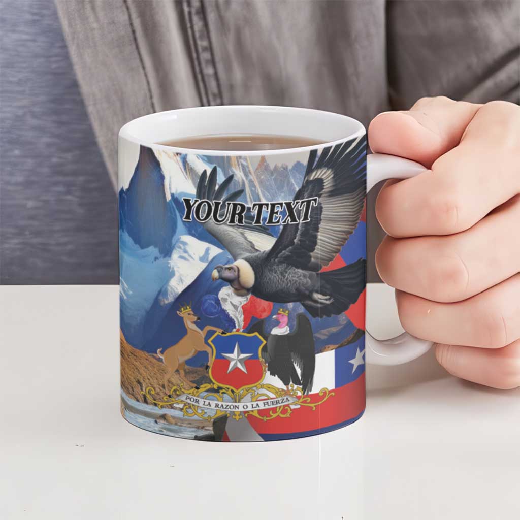 Personalized Chile Independence Day 18th September Ceramic Mug Andean Condor Flying - Wonder Print Shop