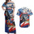 Personalized Chile Independence Day 18th September Couples Matching Off Shoulder Maxi Dress and Hawaiian Shirt Andean Condor Flying - Wonder Print Shop