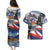 Personalized Chile Independence Day 18th September Couples Matching Puletasi and Hawaiian Shirt Andean Condor Flying - Wonder Print Shop