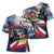 Personalized Chile Independence Day 18th September Cross Shoulder Shirt Andean Condor Flying - Wonder Print Shop