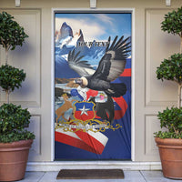 Personalized Chile Independence Day 18th September Door Cover Andean Condor Flying - Wonder Print Shop