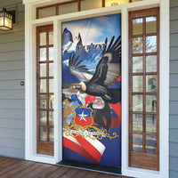 Personalized Chile Independence Day 18th September Door Cover Andean Condor Flying - Wonder Print Shop