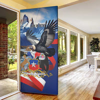 Personalized Chile Independence Day 18th September Door Cover Andean Condor Flying - Wonder Print Shop