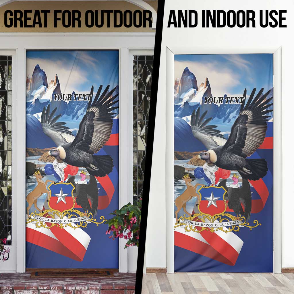Personalized Chile Independence Day 18th September Door Cover Andean Condor Flying - Wonder Print Shop