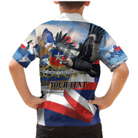 Personalized Chile Independence Day 18th September Family Matching Mermaid Dress and Hawaiian Shirt Andean Condor Flying - Wonder Print Shop