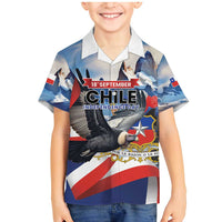 Personalized Chile Independence Day 18th September Family Matching Mermaid Dress and Hawaiian Shirt Andean Condor Flying - Wonder Print Shop