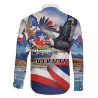 Personalized Chile Independence Day 18th September Family Matching Off Shoulder Maxi Dress and Hawaiian Shirt Andean Condor Flying - Wonder Print Shop