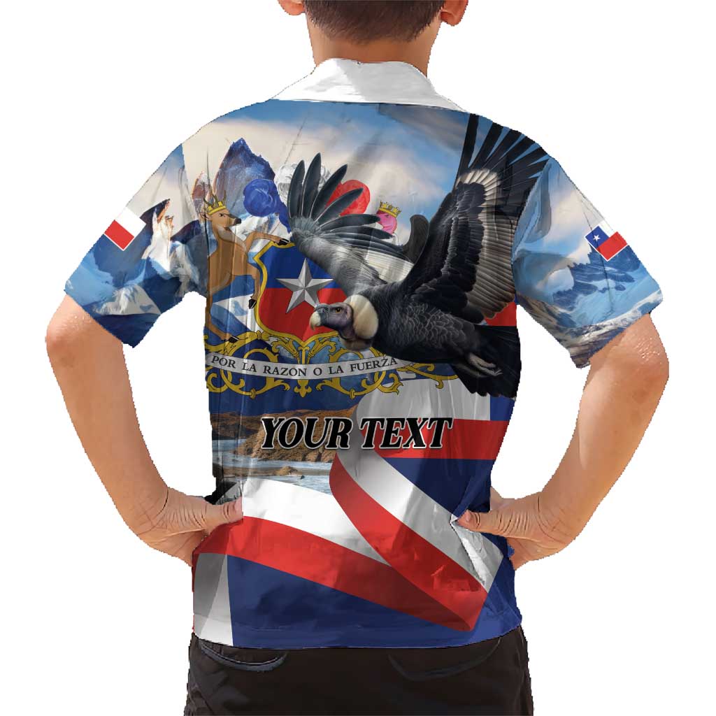 Personalized Chile Independence Day 18th September Family Matching Short Sleeve Bodycon Dress and Hawaiian Shirt Andean Condor Flying - Wonder Print Shop
