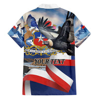 Personalized Chile Independence Day 18th September Family Matching Short Sleeve Bodycon Dress and Hawaiian Shirt Andean Condor Flying - Wonder Print Shop