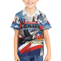 Personalized Chile Independence Day 18th September Family Matching Short Sleeve Bodycon Dress and Hawaiian Shirt Andean Condor Flying - Wonder Print Shop