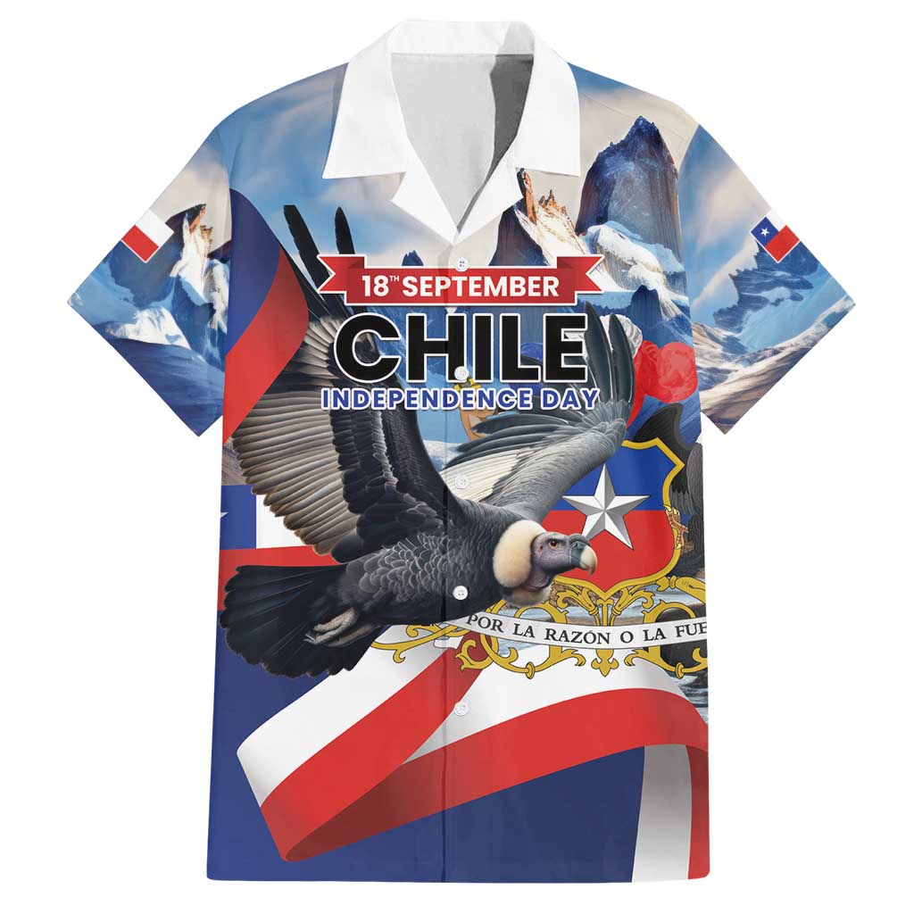 Personalized Chile Independence Day 18th September Family Matching Summer Maxi Dress and Hawaiian Shirt Andean Condor Flying - Wonder Print Shop