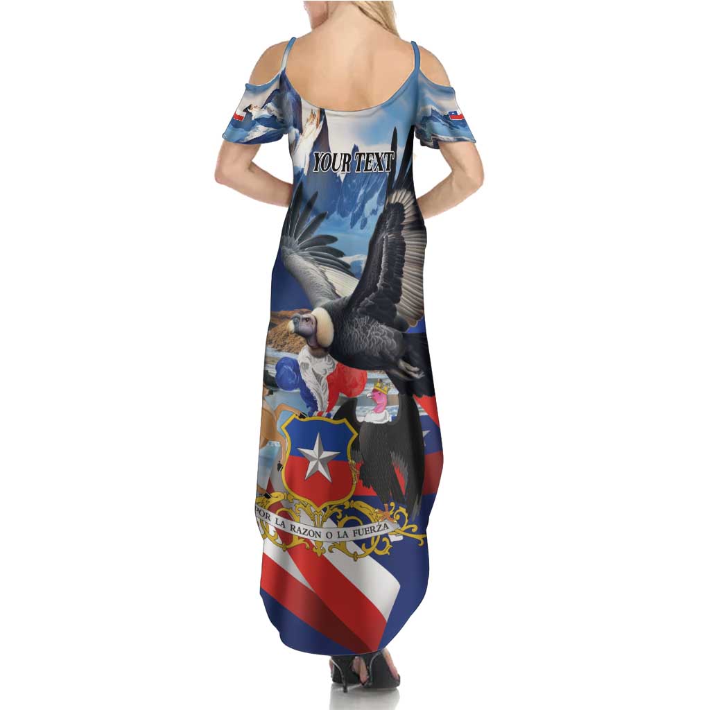 Personalized Chile Independence Day 18th September Family Matching Summer Maxi Dress and Hawaiian Shirt Andean Condor Flying - Wonder Print Shop