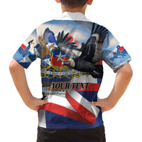 Personalized Chile Independence Day 18th September Family Matching Tank Maxi Dress and Hawaiian Shirt Andean Condor Flying - Wonder Print Shop