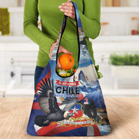 Chile Independence Day 18th September Grocery Bag Andean Condor Flying - Wonder Print Shop