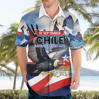 Personalized Chile Independence Day 18th September Hawaiian Shirt Andean Condor Flying - Wonder Print Shop