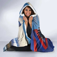 Chile Independence Day 18th September Hooded Blanket Andean Condor Flying - Wonder Print Shop