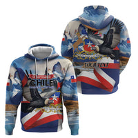 Personalized Chile Independence Day 18th September Hoodie Andean Condor Flying - Wonder Print Shop