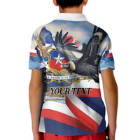Personalized Chile Independence Day 18th September Kid Polo Shirt Andean Condor Flying - Wonder Print Shop