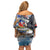Personalized Chile Independence Day 18th September Off Shoulder Short Dress Andean Condor Flying - Wonder Print Shop