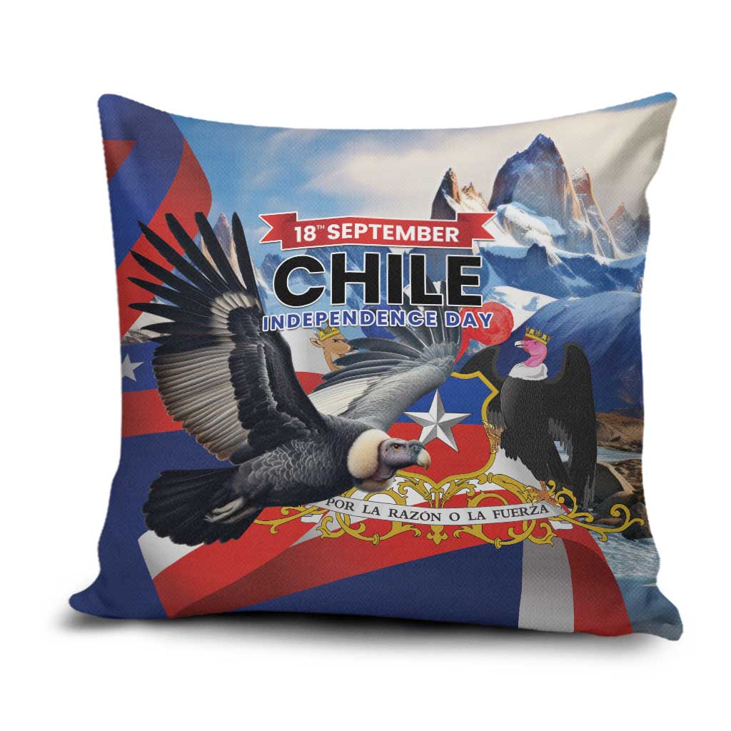 Chile Independence Day 18th September Pillow Cover Andean Condor Flying - Wonder Print Shop