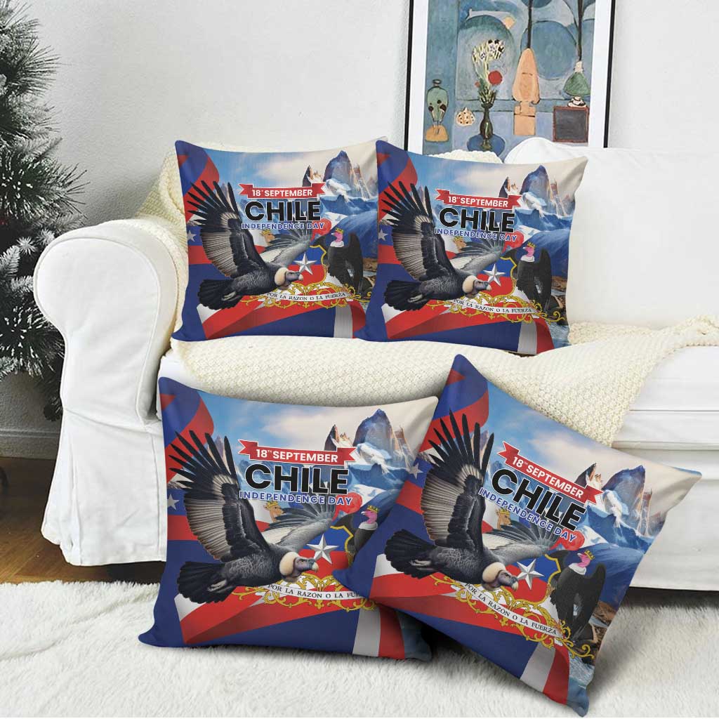 Chile Independence Day 18th September Pillow Cover Andean Condor Flying - Wonder Print Shop